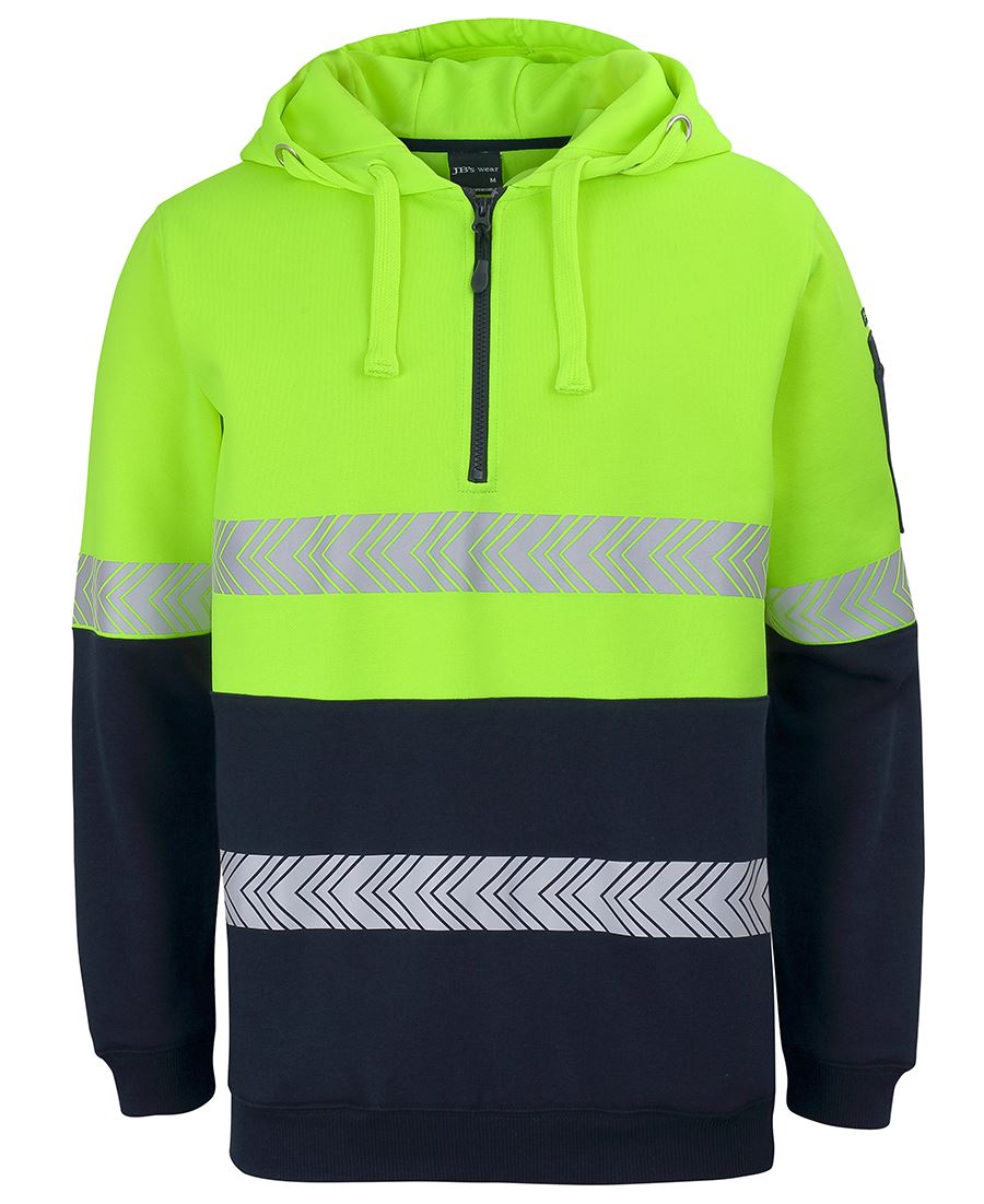 JB's Hi-Vis (D+N) 1/2 Zip Segmented Tape Hoodie